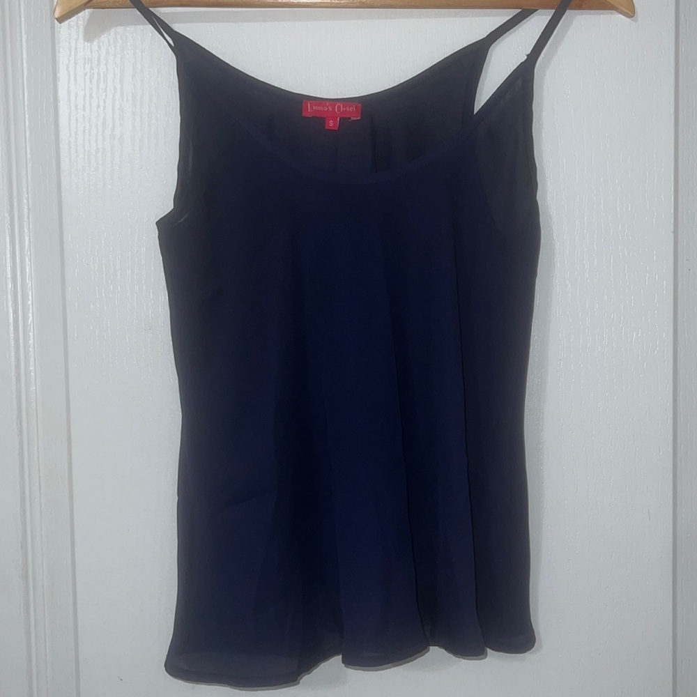 Navy blue boutique tank